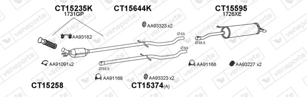 Изпускателна система VENEPORTE           