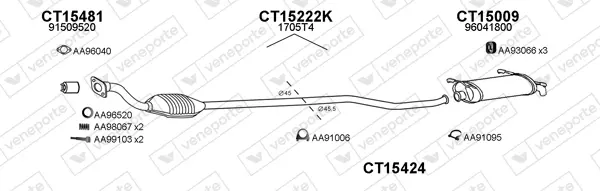 Изпускателна система VENEPORTE           