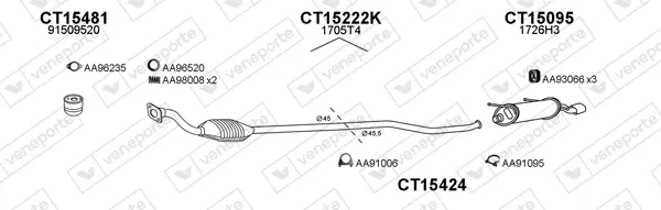 Изпускателна система VENEPORTE           