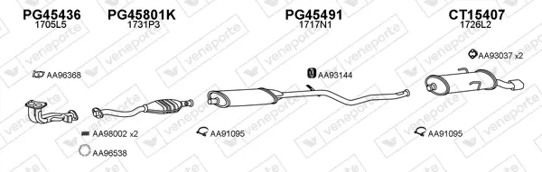Изпускателна система VENEPORTE           