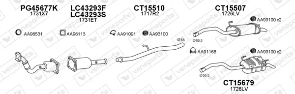 Изпускателна система VENEPORTE           