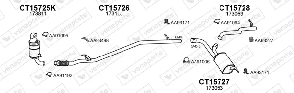Изпускателна система VENEPORTE           
