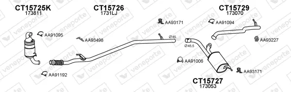 Изпускателна система VENEPORTE           