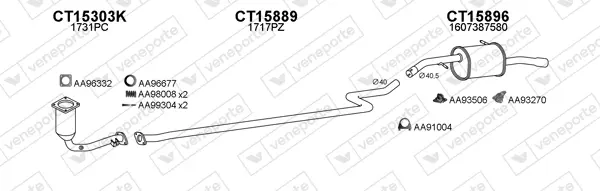 Изпускателна система VENEPORTE           