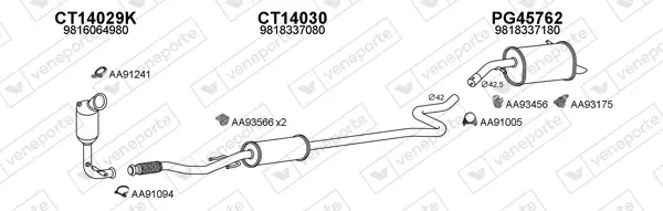 Изпускателна система VENEPORTE           