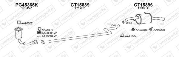 Изпускателна система VENEPORTE           