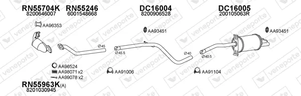 Изпускателна система VENEPORTE           