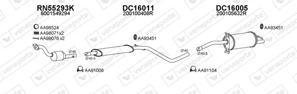 Изпускателна система VENEPORTE           