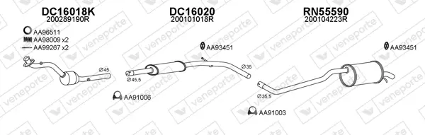 Изпускателна система VENEPORTE           
