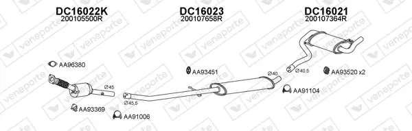 Изпускателна система VENEPORTE           