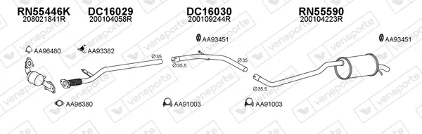 Изпускателна система VENEPORTE           