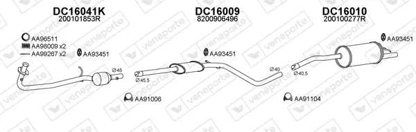 Изпускателна система VENEPORTE           