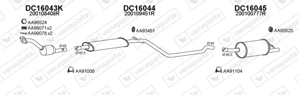 Изпускателна система VENEPORTE           