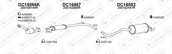 Изпускателна система VENEPORTE           