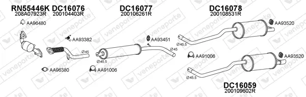 Изпускателна система VENEPORTE           