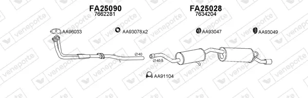 Изпускателна система VENEPORTE           