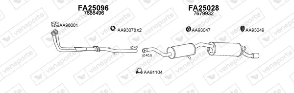 Изпускателна система VENEPORTE           