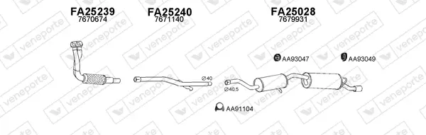 Изпускателна система VENEPORTE           