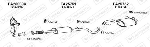 Изпускателна система VENEPORTE           