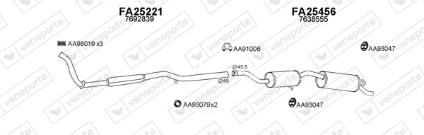 Изпускателна система VENEPORTE           