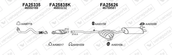 Изпускателна система VENEPORTE           