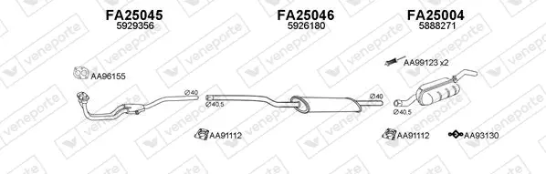 Изпускателна система VENEPORTE           