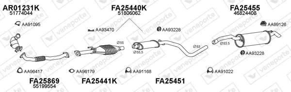 Изпускателна система VENEPORTE           