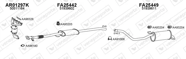 Изпускателна система VENEPORTE           