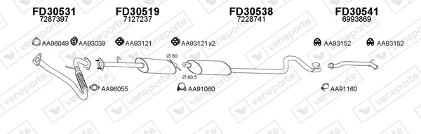 Изпускателна система VENEPORTE           