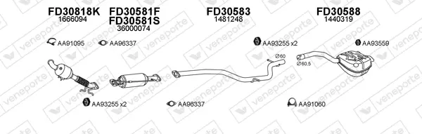 Изпускателна система VENEPORTE           
