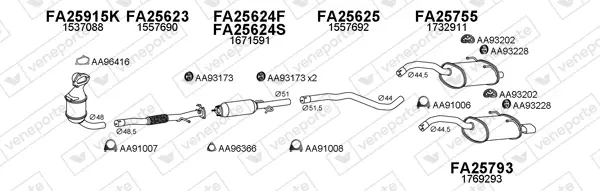 Изпускателна система VENEPORTE           