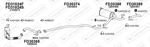Изпускателна система VENEPORTE           