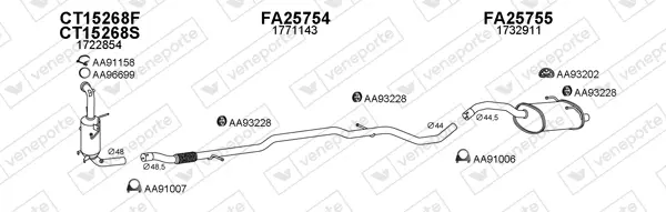Изпускателна система VENEPORTE           