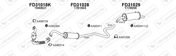 Изпускателна система VENEPORTE           