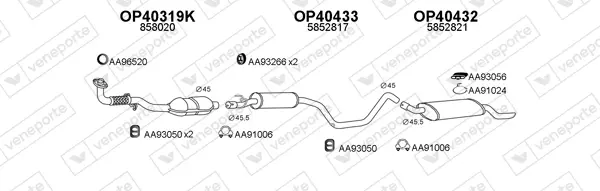 Изпускателна система VENEPORTE           