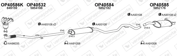 Изпускателна система VENEPORTE           