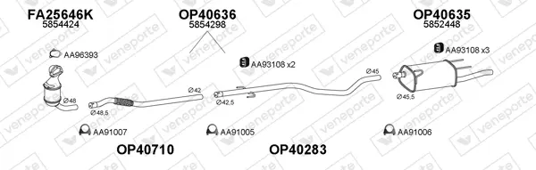 Изпускателна система VENEPORTE           