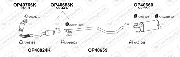 Изпускателна система VENEPORTE           