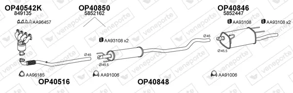 Изпускателна система VENEPORTE           