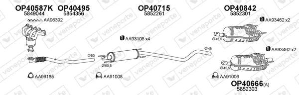 Изпускателна система VENEPORTE           