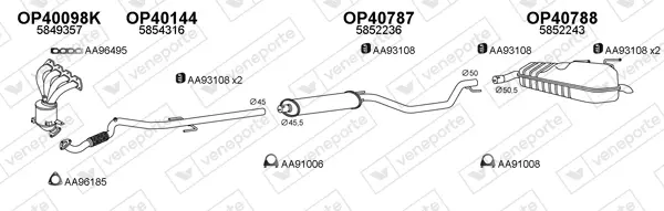 Изпускателна система VENEPORTE           