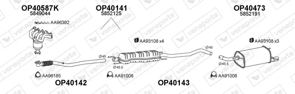 Изпускателна система VENEPORTE           