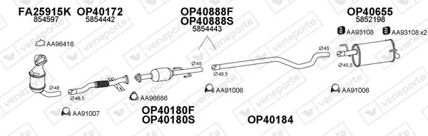 Изпускателна система VENEPORTE           