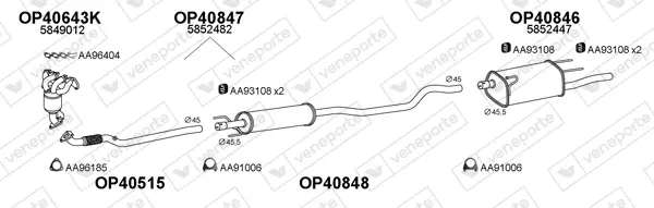 Изпускателна система VENEPORTE           