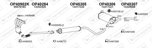 Изпускателна система VENEPORTE           