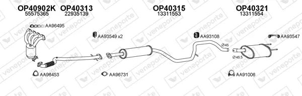 Изпускателна система VENEPORTE           