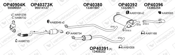 Изпускателна система VENEPORTE           