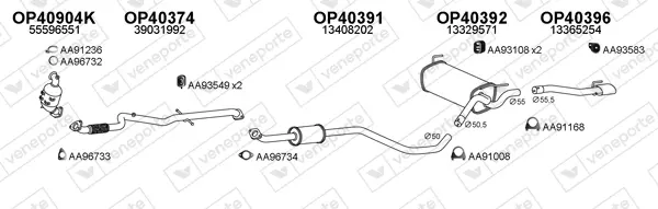 Изпускателна система VENEPORTE           