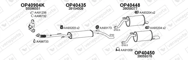 Изпускателна система VENEPORTE           