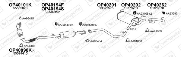 Изпускателна система VENEPORTE           